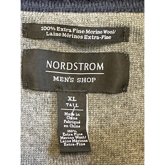 Nordstrom Man Bundle (2) Size XL Tall Extra Fine Merino Wool Collared Sweater - Picture 11 of 13